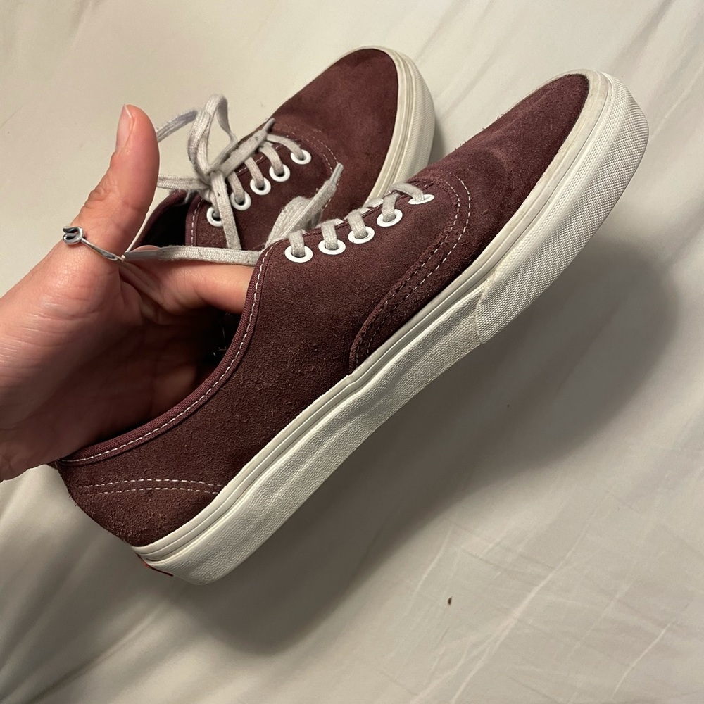 Burgundy Suede Vans